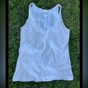 Nation LTD tank top women’s Size S Cream pima cotton minimalist summer spring